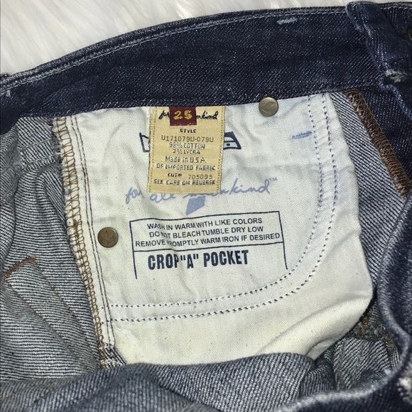 7 FOR ALL MANKIND | Cropped Denim Jeans 7FAM Size 25 / 2 - Picture 5 of 6